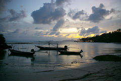 Laem Set at sunset